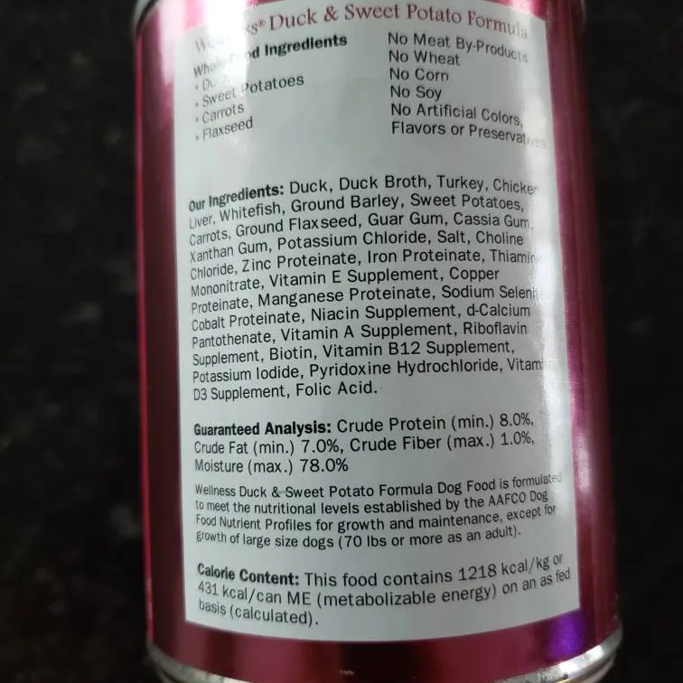 Wellness Dog Canned Food - 5 Cans photo 3