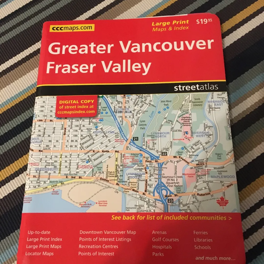 Greater Vancouver & Fraser Valley Map photo 1