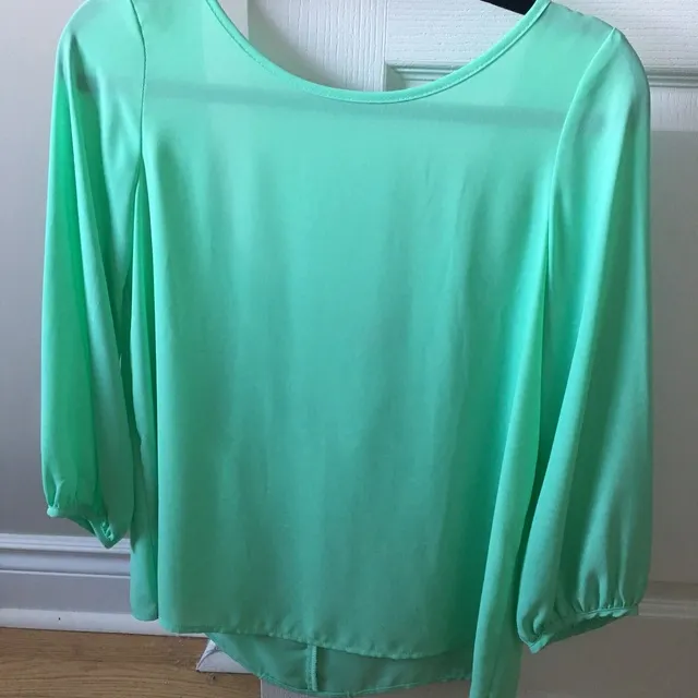 Flowy Turquoise Top photo 1