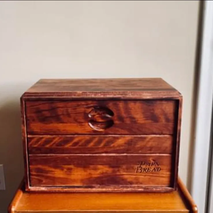 Mid Century Baribocraft Maple Wood Bread Box photo 1
