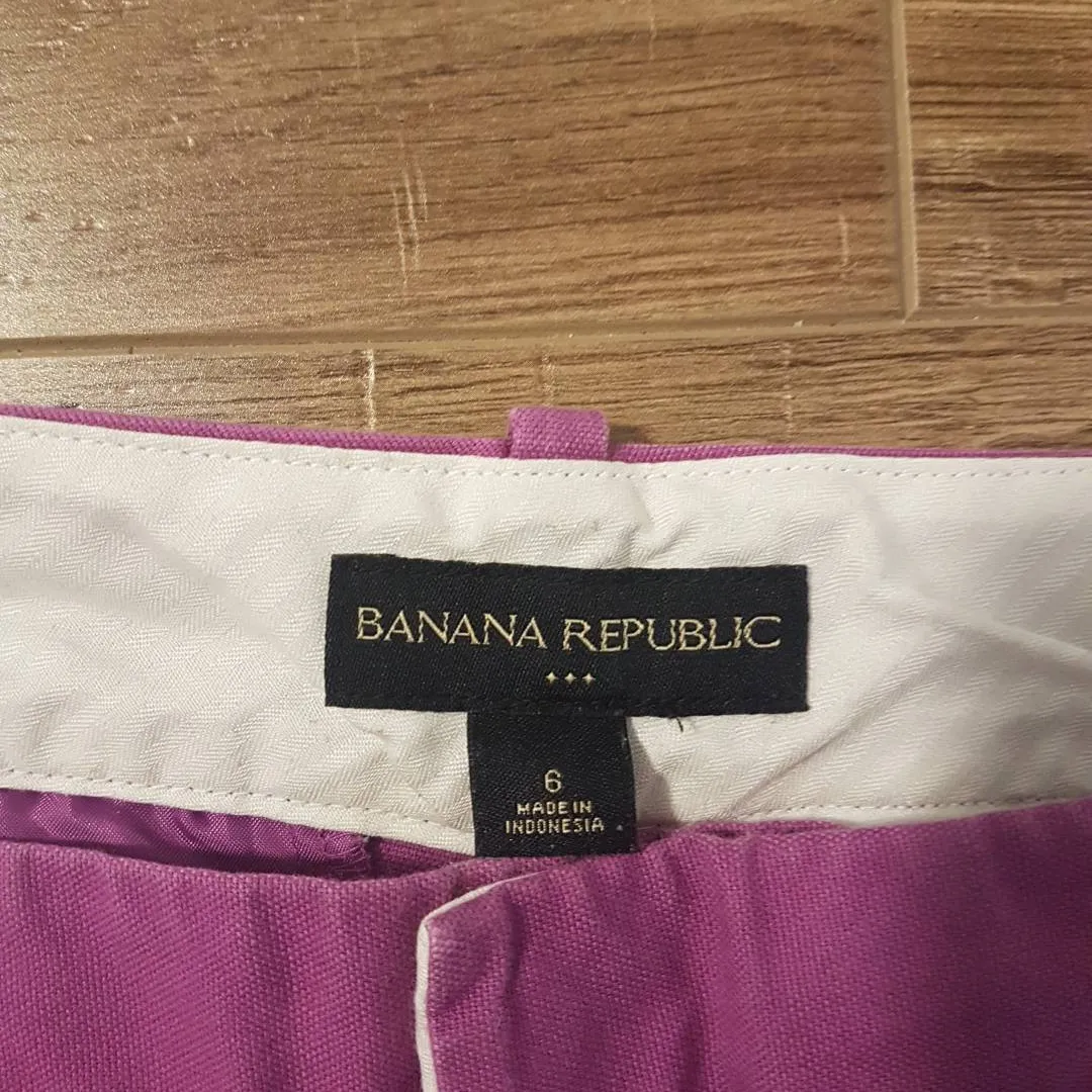 Banana Republic Purple Shorts (Size 6) photo 5