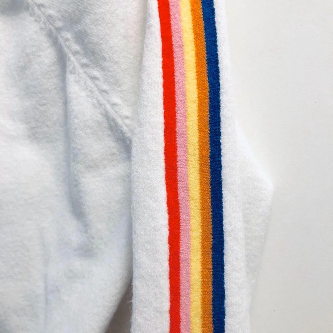 🌈F21 Rainbow Sleeve Sweater (sz s)🌈 photo 3