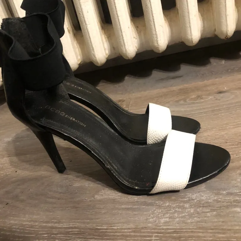 Black and White heels photo 1