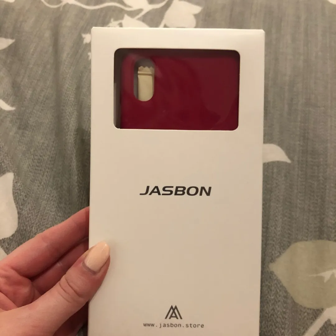 Pink/red iPhone X Case And Screen Protector photo 3