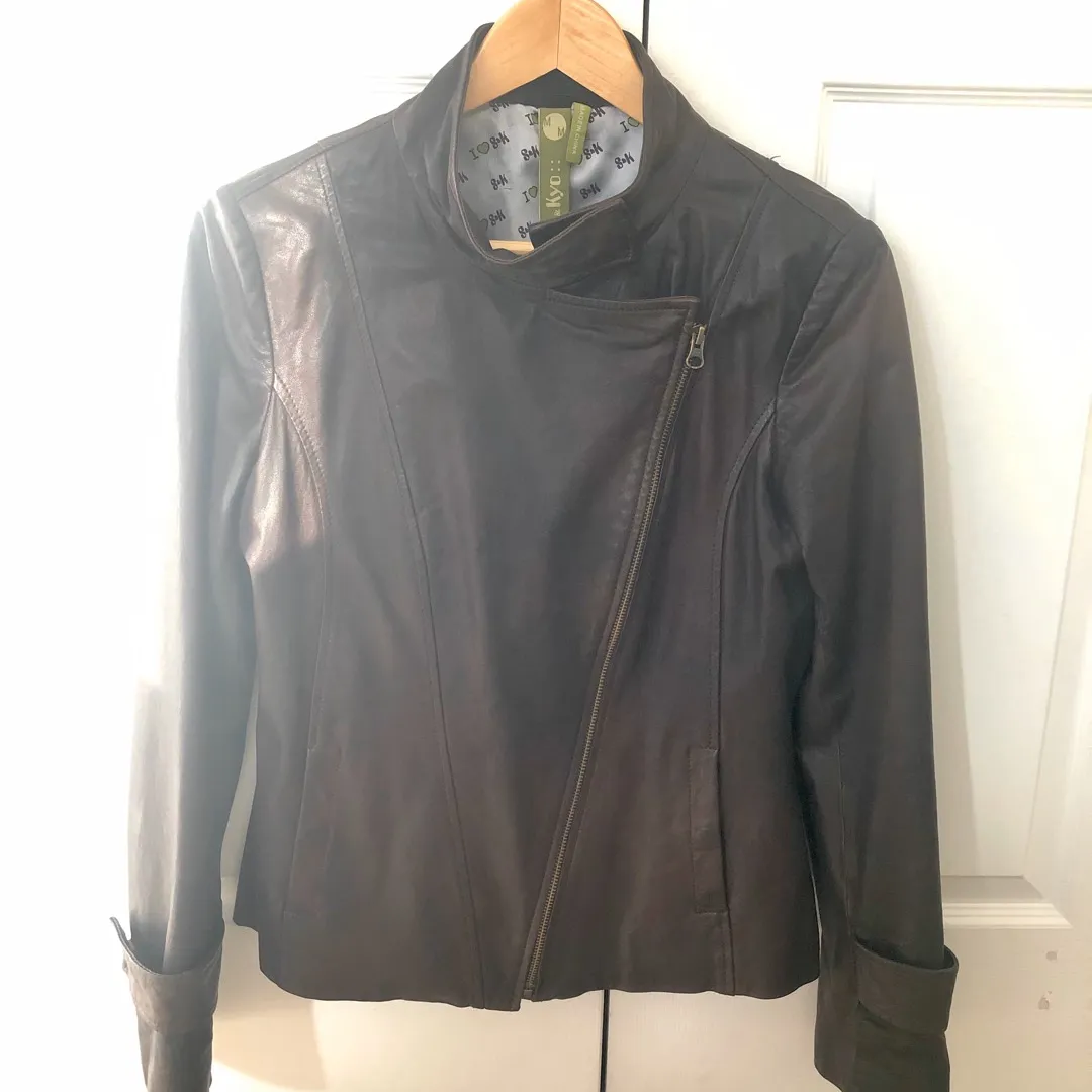 Leather Jacket Size M photo 3