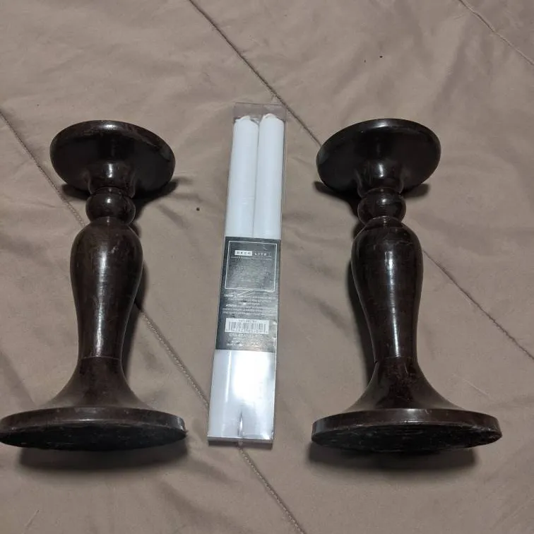 Candle Holder And Candle Set photo 1