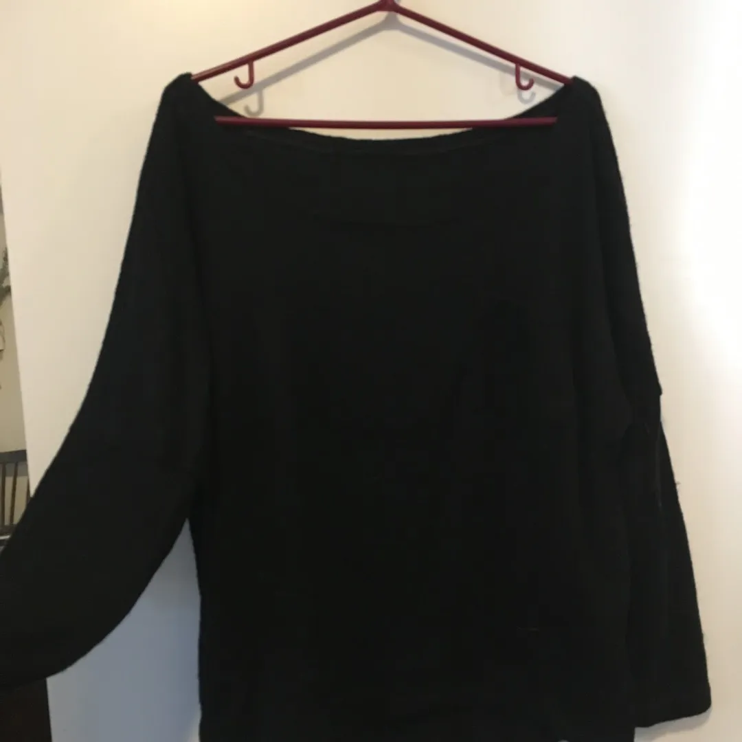 Plus Size - Cozy Black Sweater photo 1