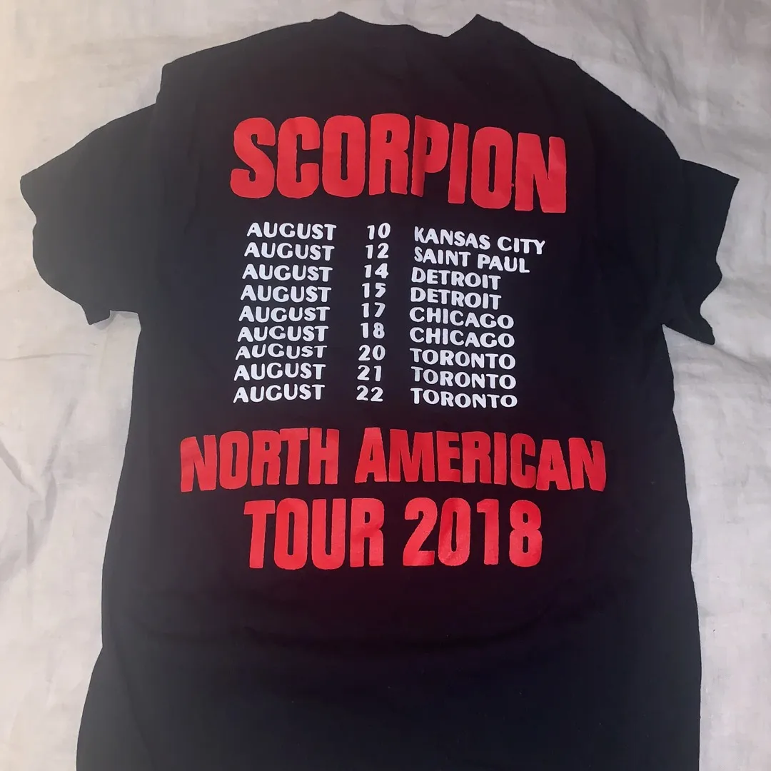 Drake Scorpion Tour Shirt (Size Medium) [dates on backside] photo 1