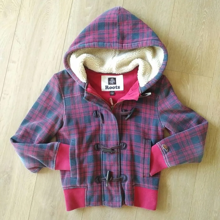 Roots Red Checked Sweater photo 1