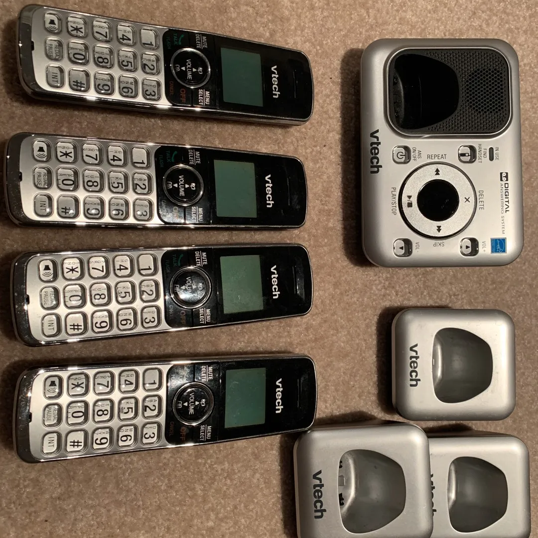 Vtech Cordless Phone System With Voice Mail photo 1