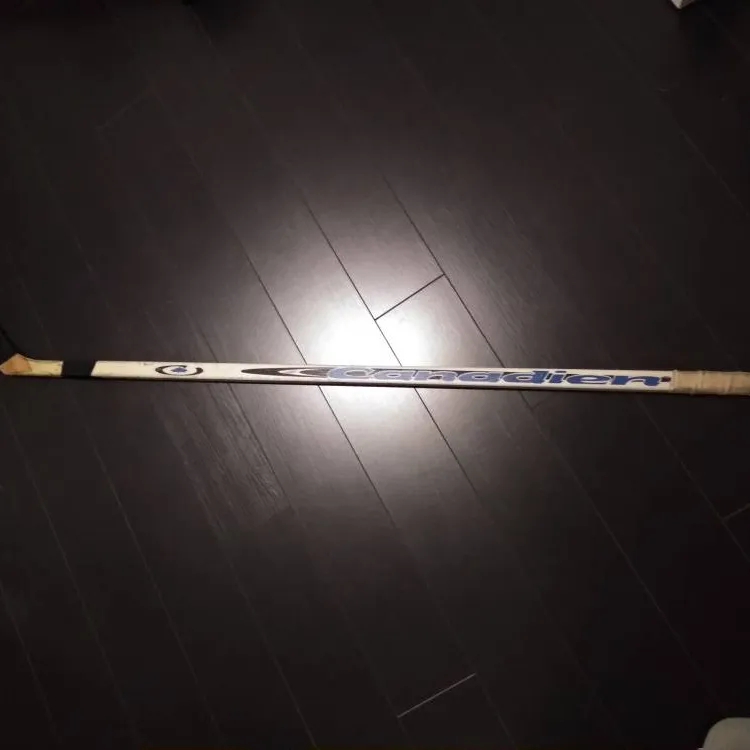 Old Wooden Hockey Stick photo 1