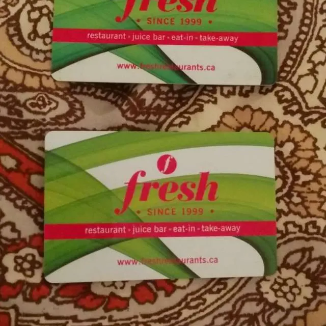 2 X $50 Fresh Gift Cards photo 1