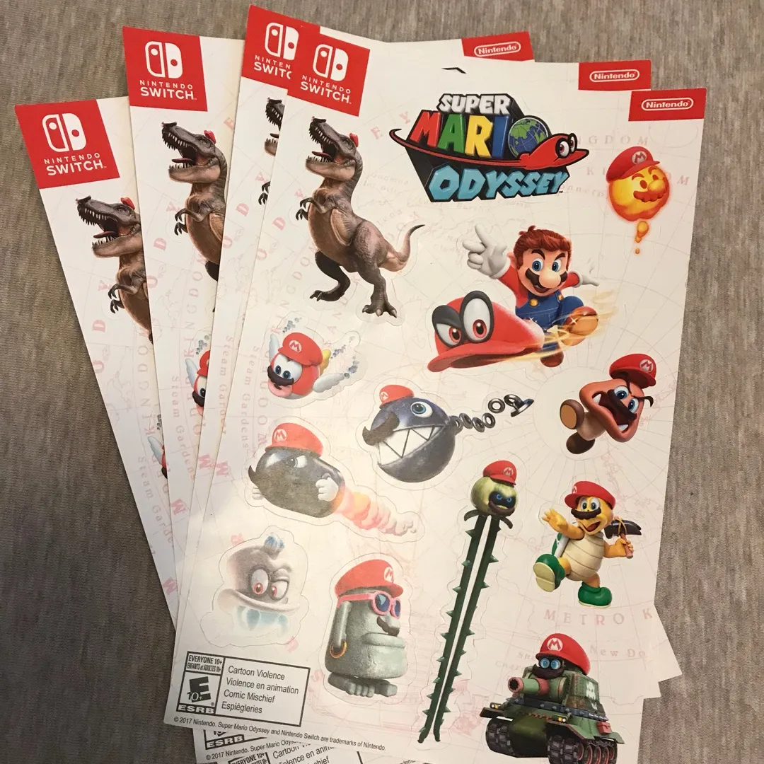 🆓 Free Nintendo Super Mario stickers photo 1