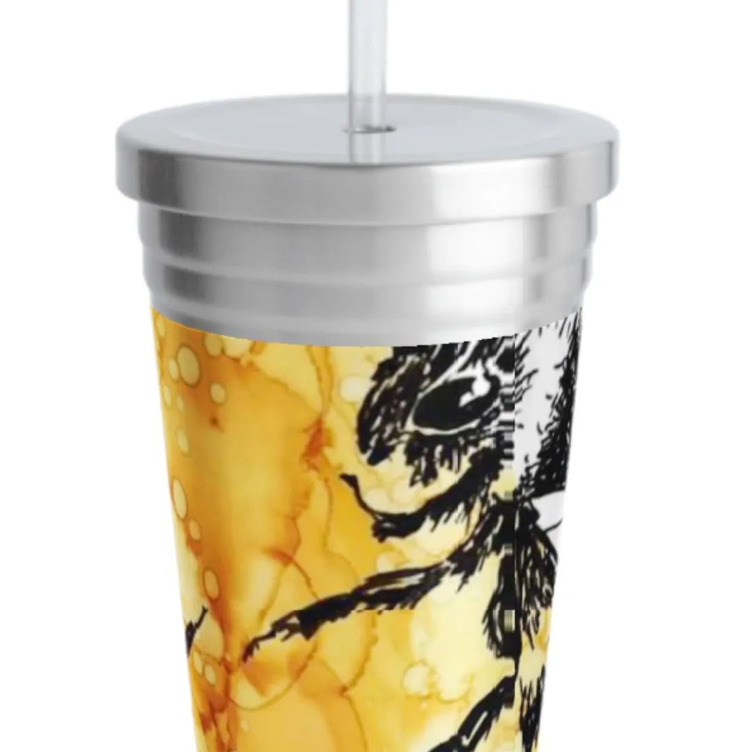 🌼🐝Bee Silver large Reusable Cup photo 1