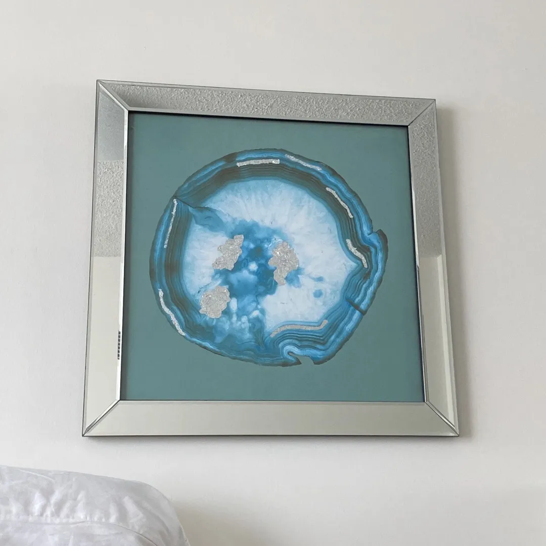 beveled Mirrored Geode Art photo 1