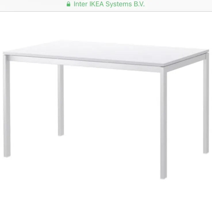 White Dining Table - IKEA Melltorp - Large photo 1