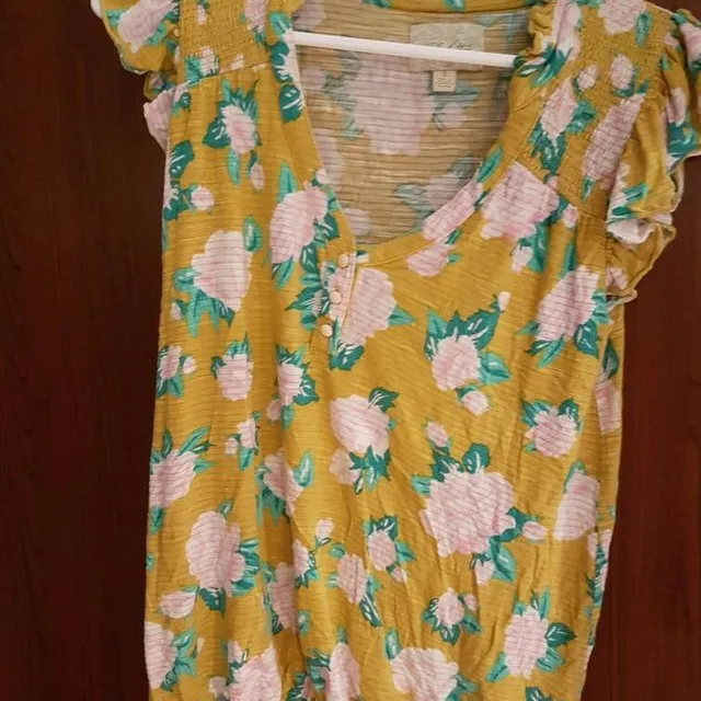 Anthro Vintage Small Floral Inspired Top photo 1