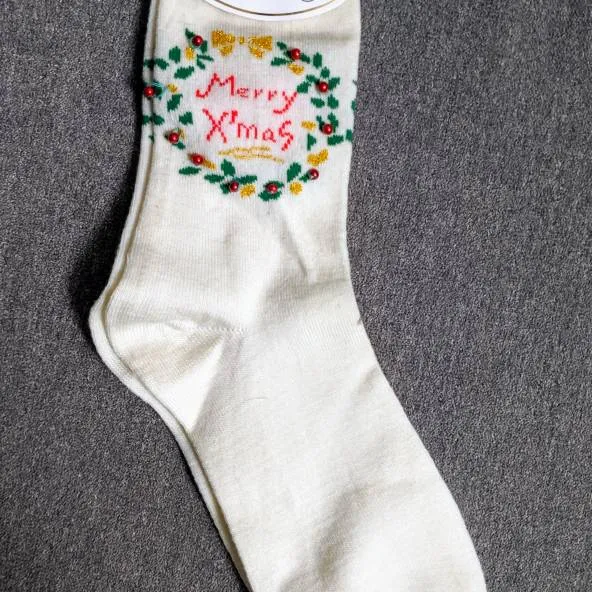Brand New Merry Christmas Socks photo 1