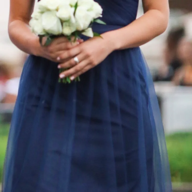 Navy Blue Bridesmaid Dress photo 4