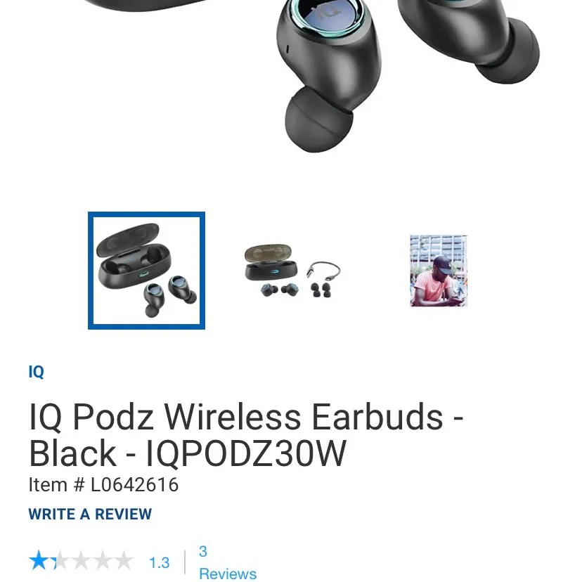 BNIB Iq Pods Wireless Headphones photo 1