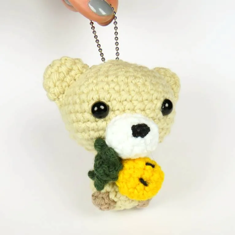 Crochet Bear Keychain photo 1