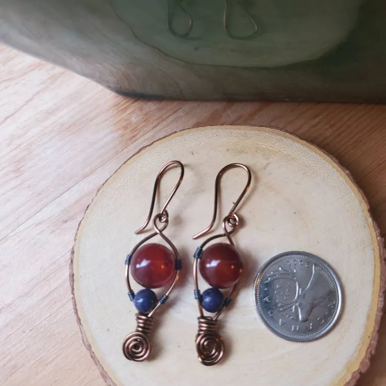 Variety Of Handmade Wire Wrapped Earrings photo 6