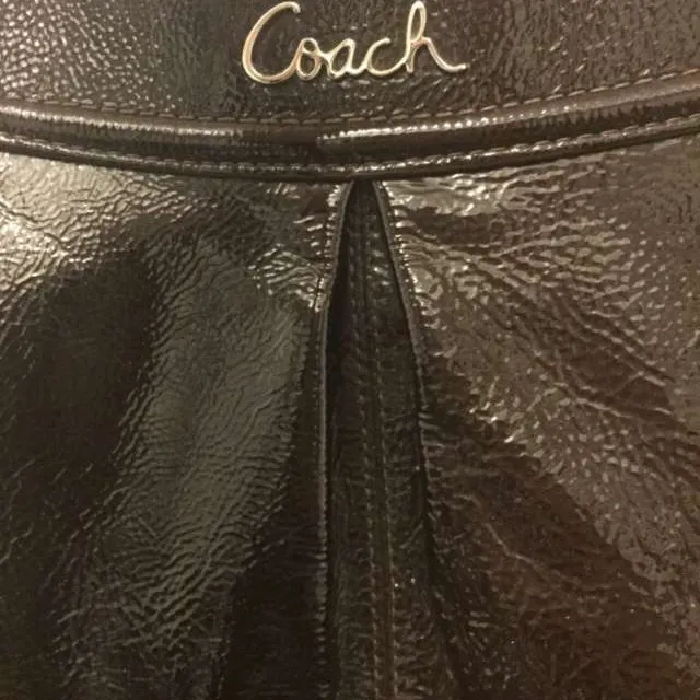 Coach Purse - Brown Patent Leather photo 5