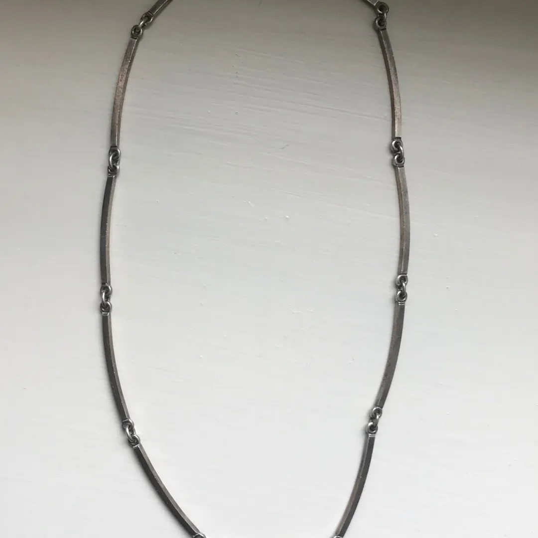 Sterling Silver Segmented Short Necklace/Choker photo 1