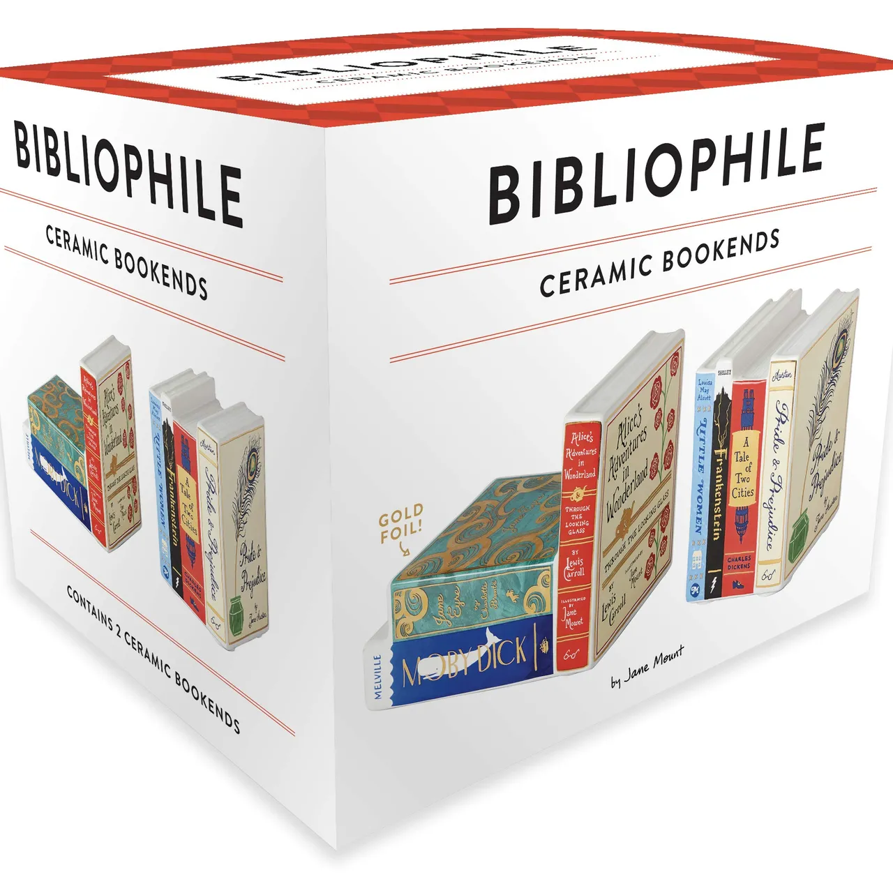 Bibliophile ceramic bookends (new) photo 3