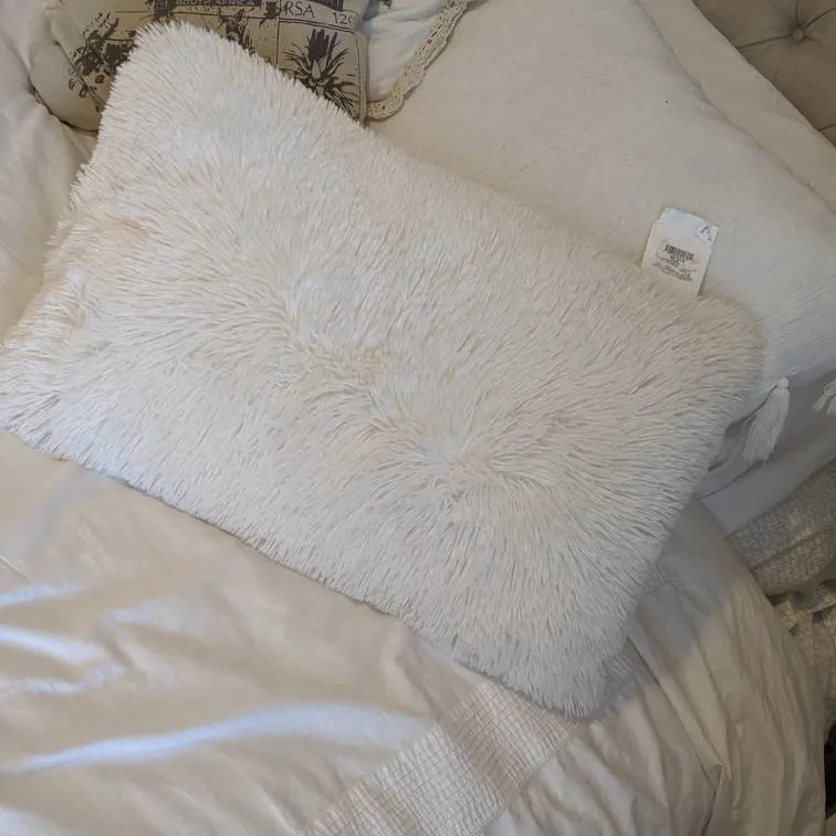 Beautiful New Fluffy Rectangular Decorative Pillow photo 1