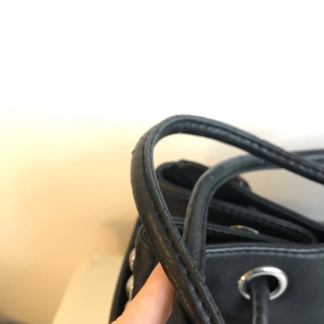 Black Love Moschino Studded Tote Bag photo 6