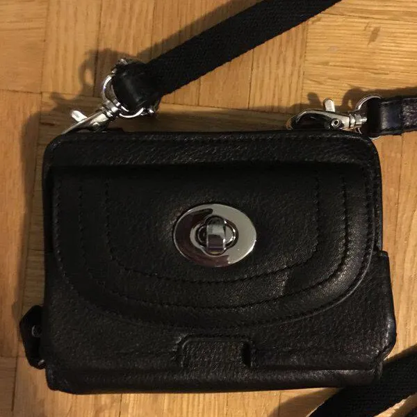 Black DANIER Leather Small Purse Handbag photo 1