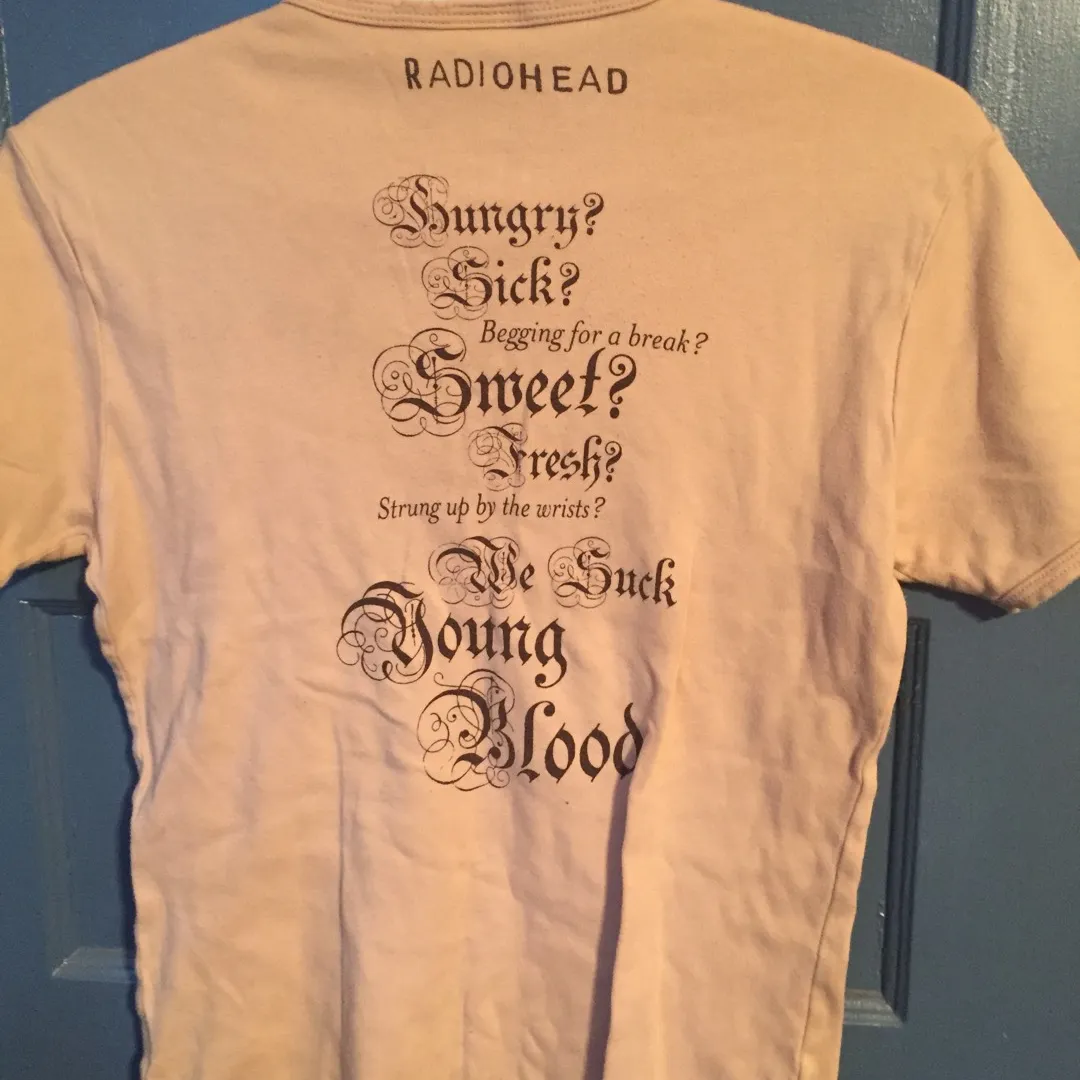 Authentic Radiohead T-shirt photo 3
