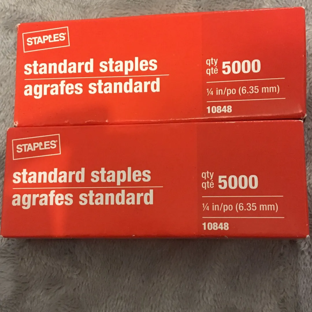 Two boxes Of staples photo 1
