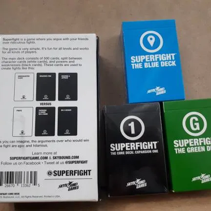 Superfight + 3 Expansion packs! photo 4