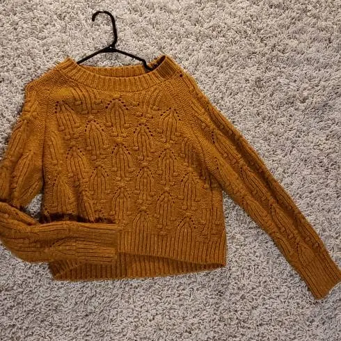 Zara Mustard Yellow Sweater Size S photo 1
