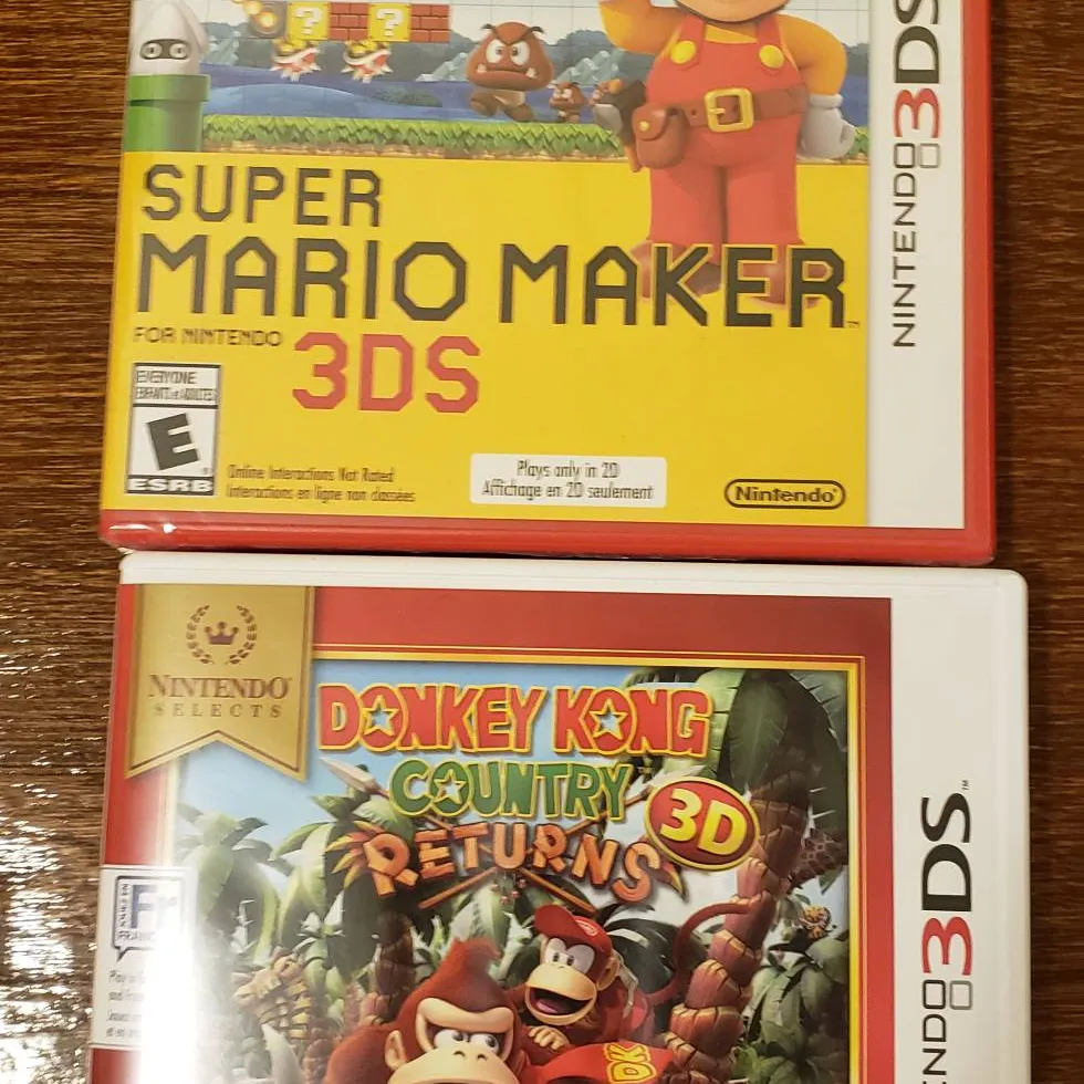 3DS Games - Mario Maker, Donkey Kong Country Returns 3D photo 1