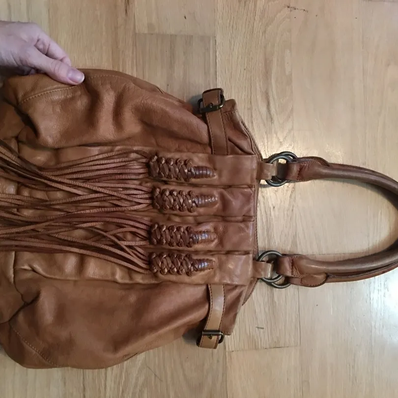ANTHROPOLOGIE Boho Chic Leather Bag photo 3