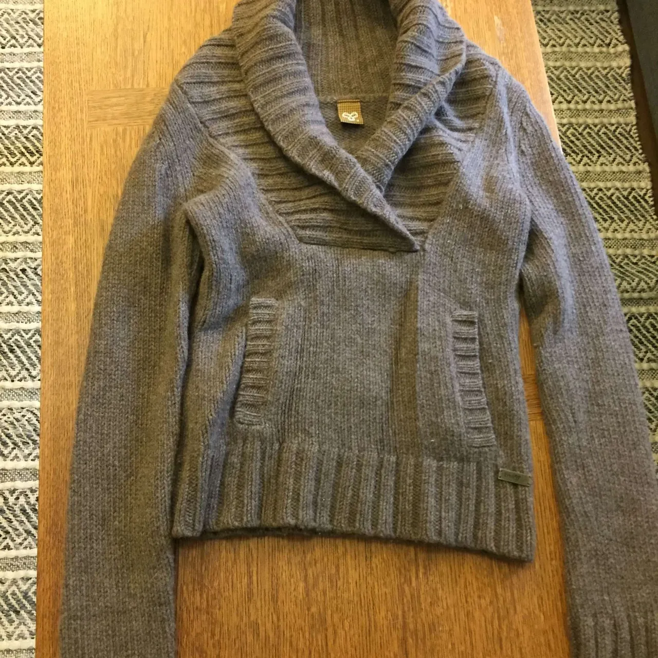 TNA lambswool and angora knit sweater size small photo 1