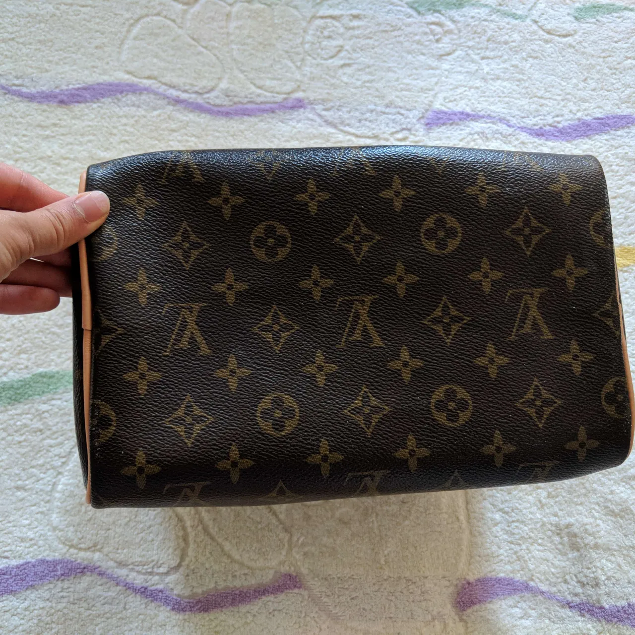 Imitation Louis Vuitton speedy bag in Brown photo 3