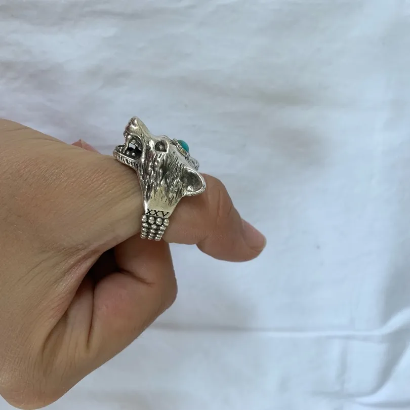 Gucci Anger Forest Wolf Head Ring photo 1