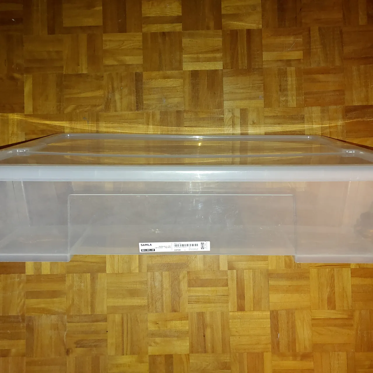 IKEA SAMLA Transparent Storage Box 30 ¾x22x7 "55l /15 ga photo 1