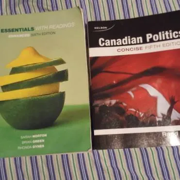 College English And Canadian Politics Textbooks photo 1