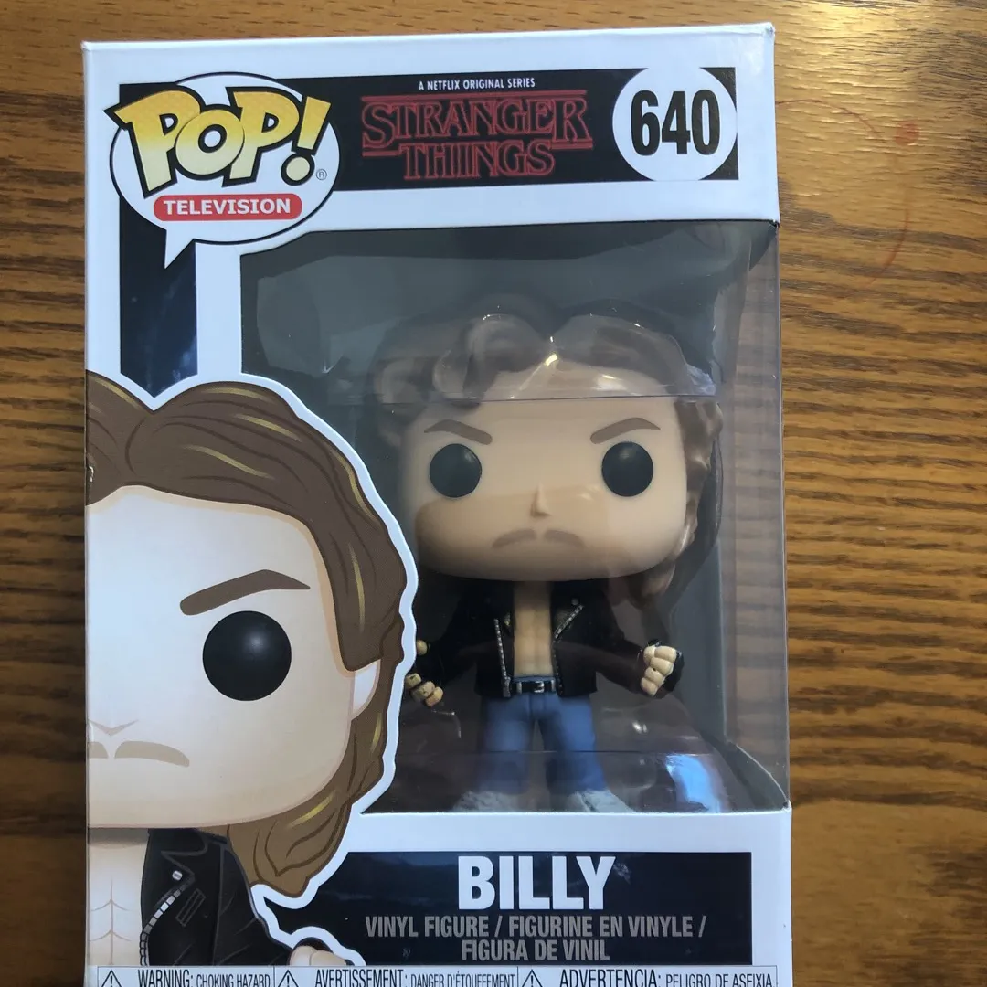 Billy From Stranger Things Funko photo 1