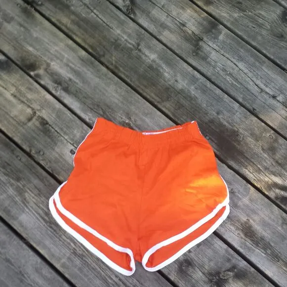 Highwaisted Orange Shorts photo 1