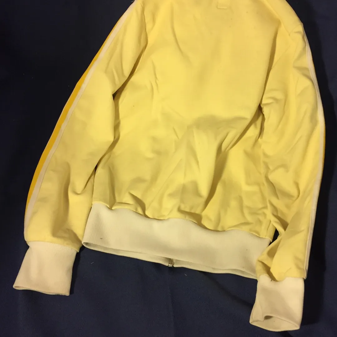 Adidas Classic track Jacket - Medium (women's) Pale Yellow photo 4