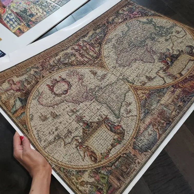 PUZZLE: Antique World Map photo 4