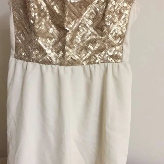 Beige And Gold Dress photo 3