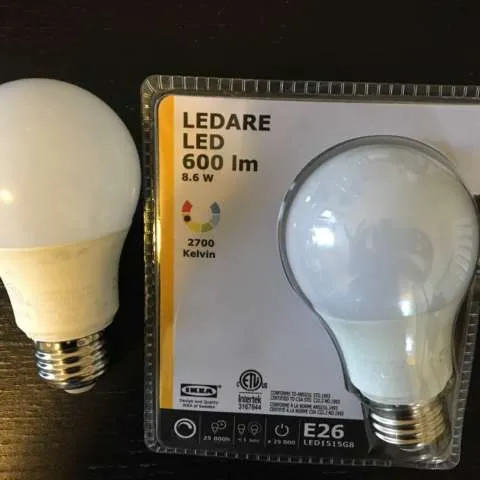 2 Light bulbs From IKEA (never Used) photo 1