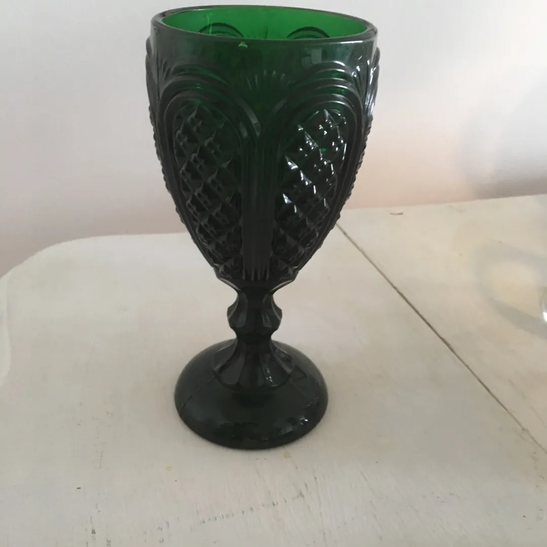 Green Wine Glass photo 1